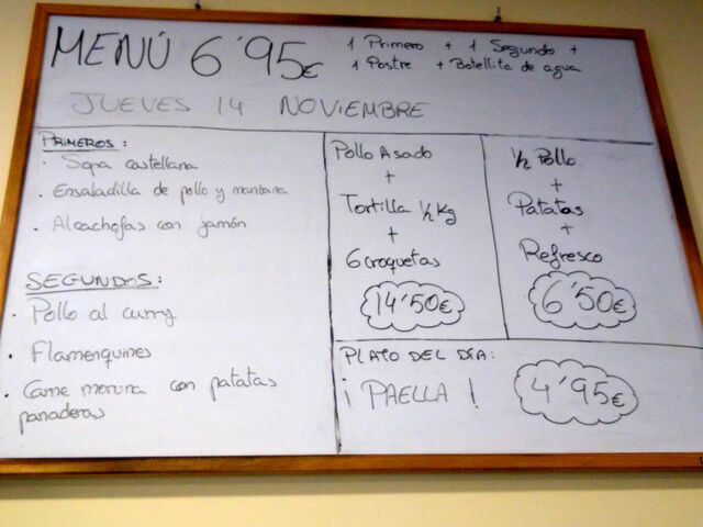 Menú 14de noviembre 
