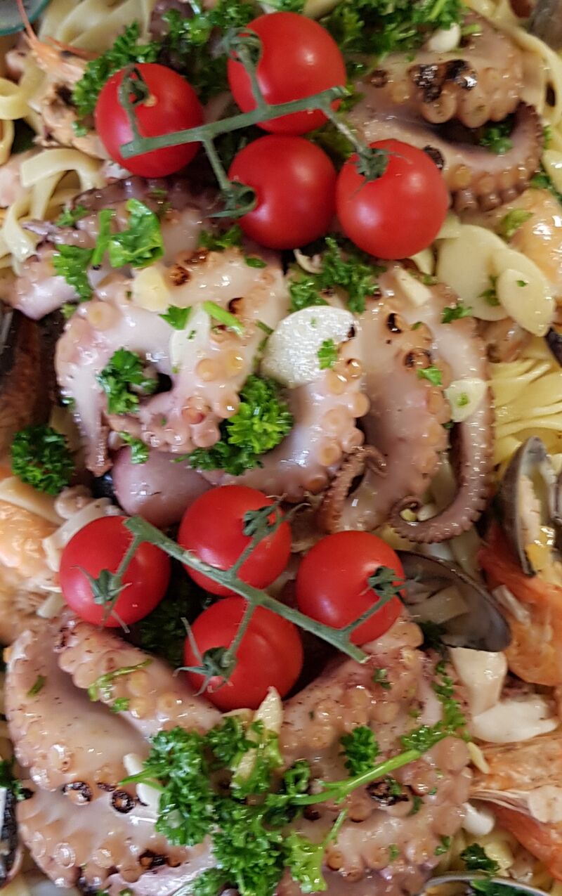Linguine aux poulpe