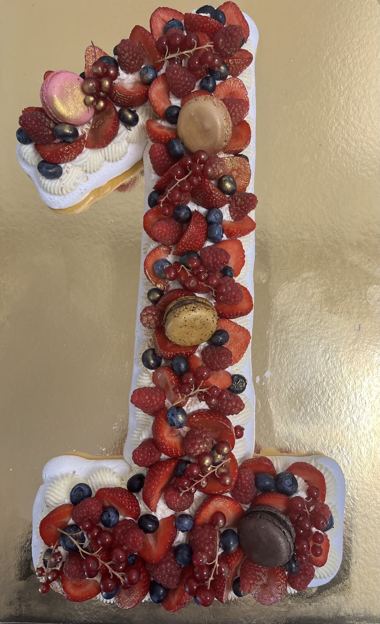 Number cake aux fruits