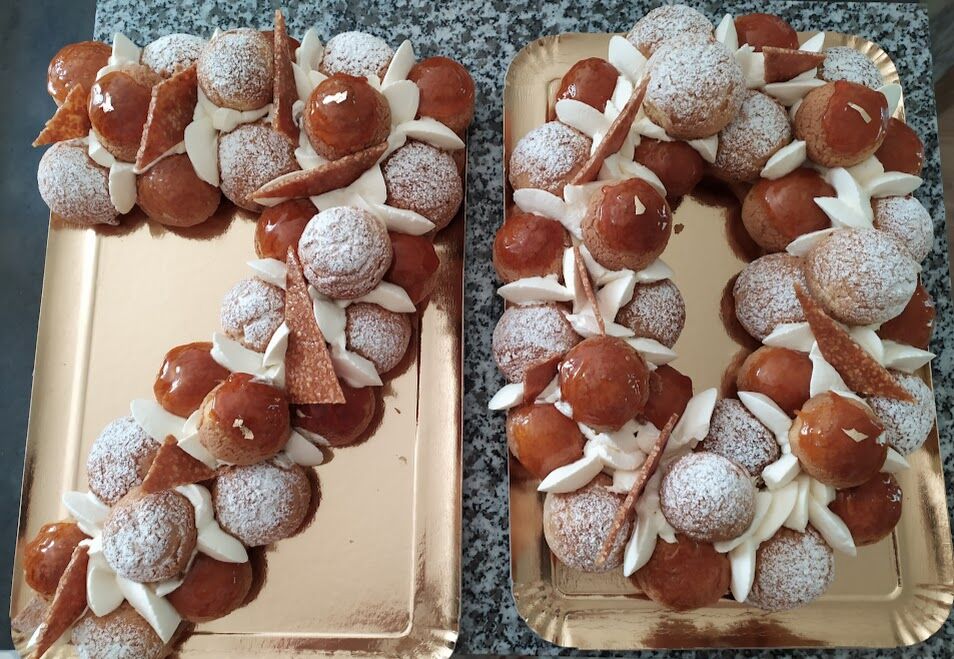 number cake 70 choux nougattine