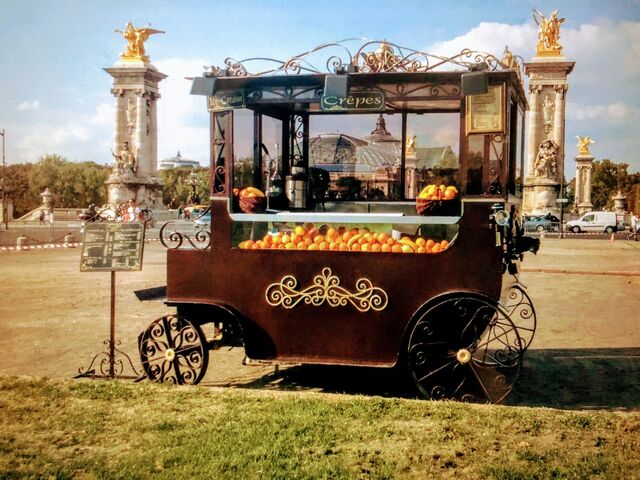 Notre calèche sur la place des invalides