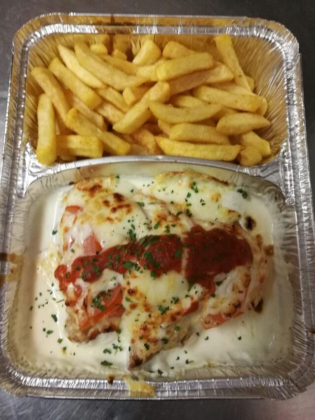 Mozzarella Schnitzel überbacken