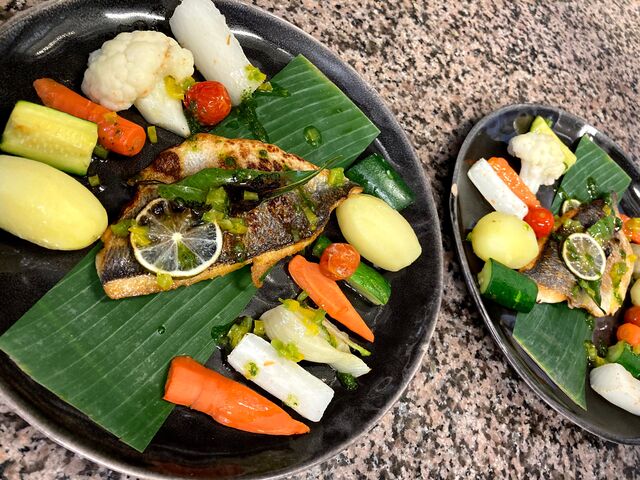 Filet de loup et ses légumes vapeurs