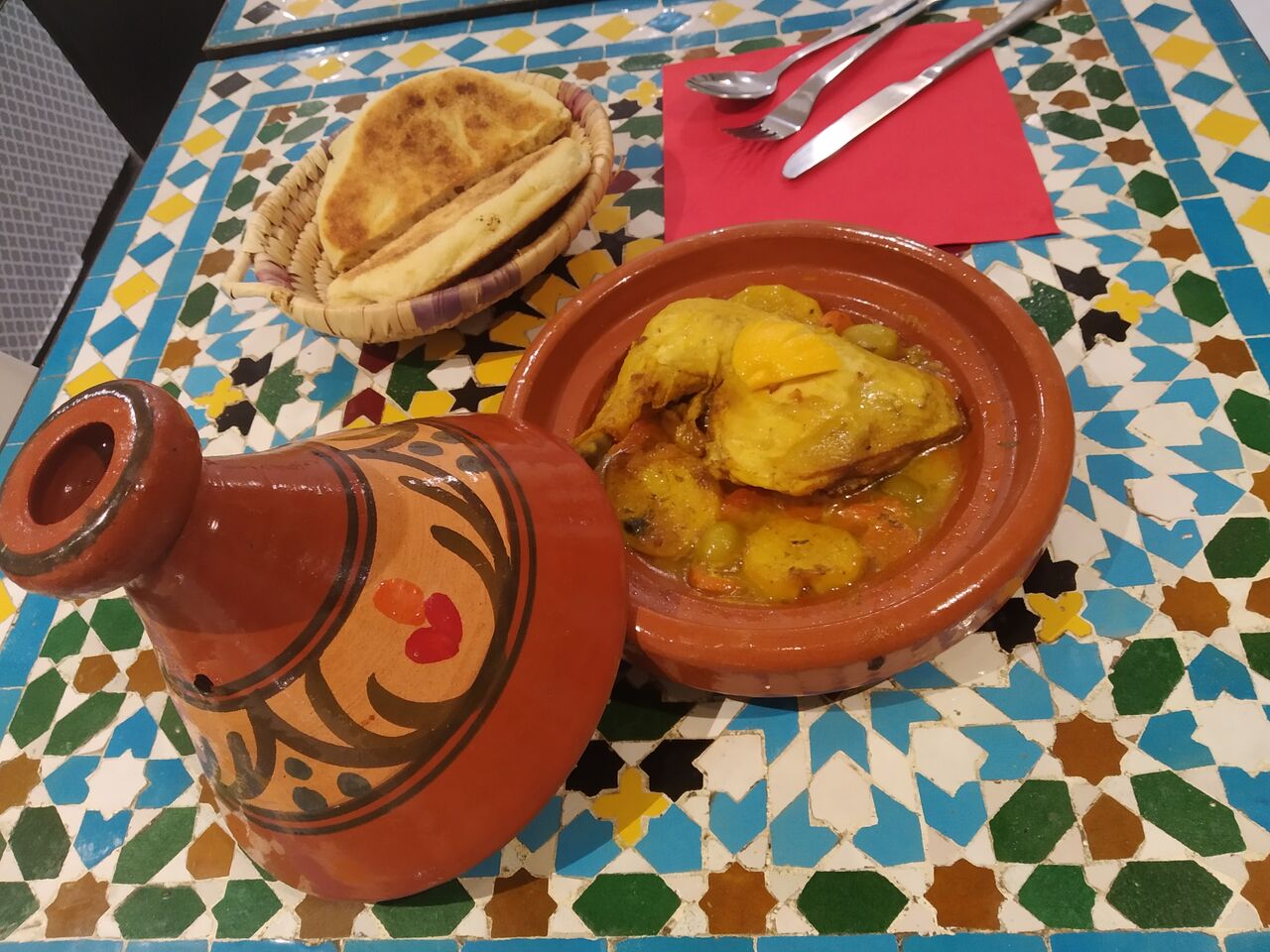 Tajine poulet citron