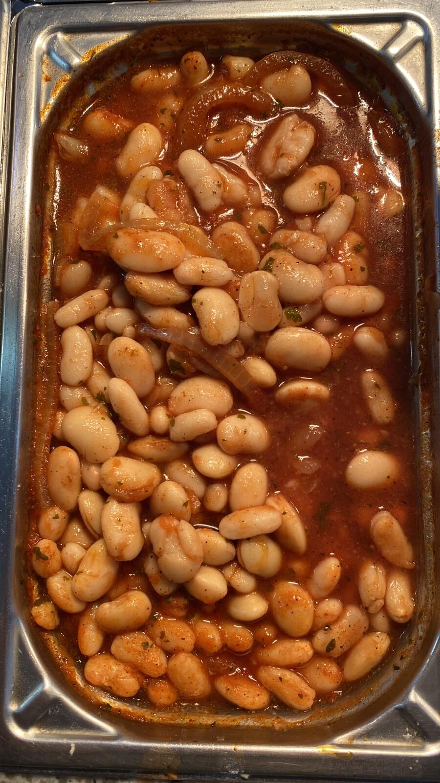 Bohnen mit Tomatensauce