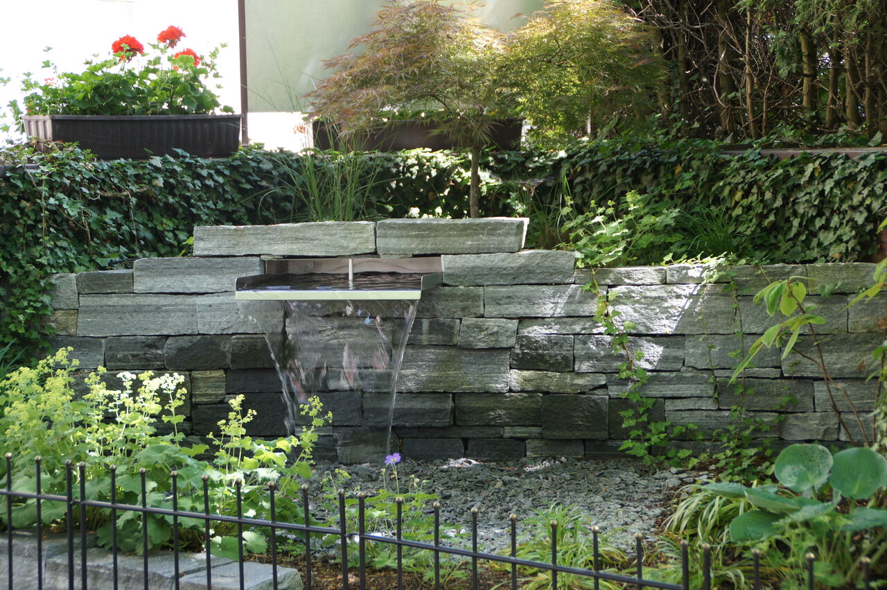 Brunnen im Biergarten