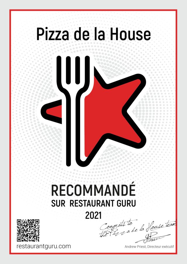 Recommandé par RESTAURANT GURU 2021
N°1 de 4 pizzerias dans Canéjan
N°2 de 10 restaurants dans Canéjan