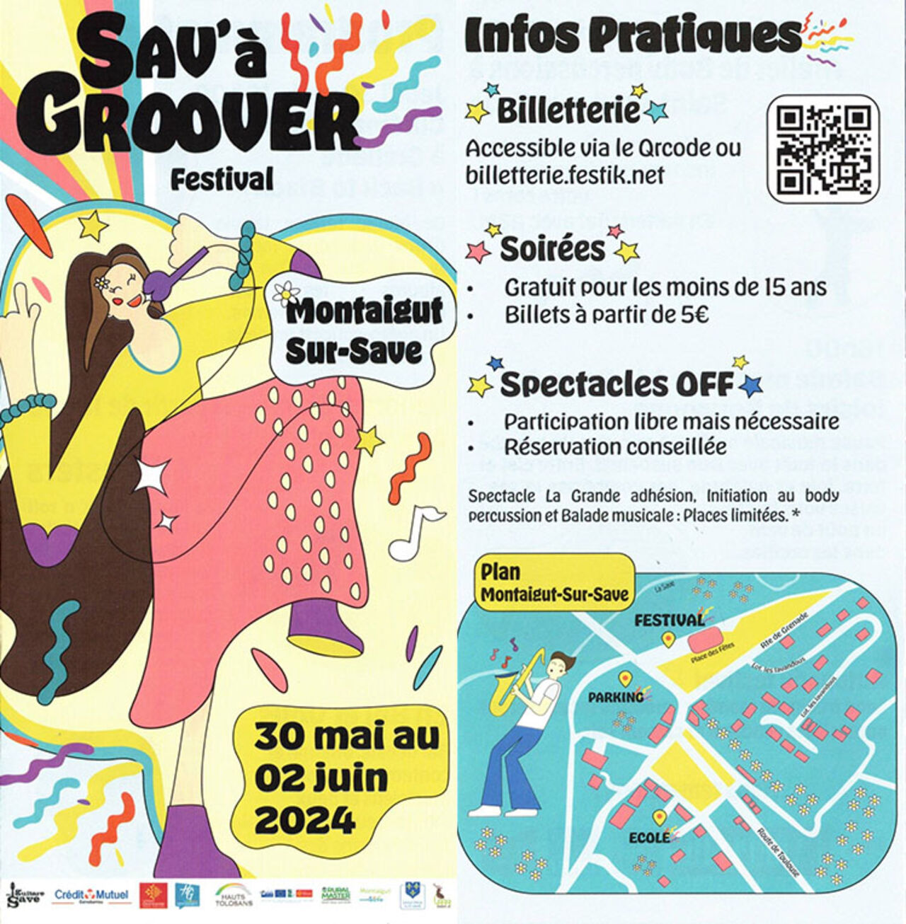 Festival SAV'A GROOVER à Montaigut sur Save du 30 Mai au 2 juin 2024