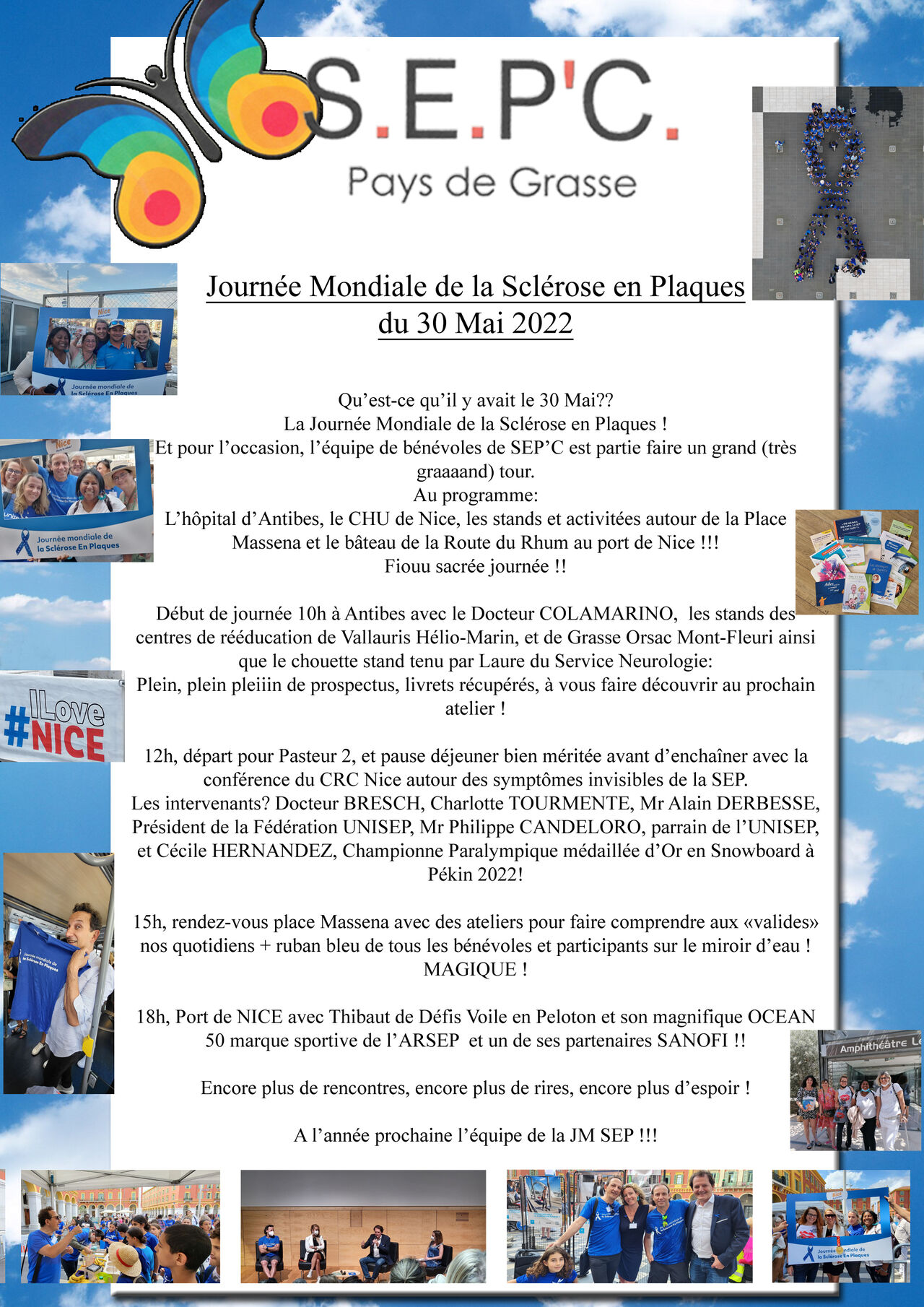 Journée Mondiale SEP 2022 ! ON Y ETAIT !!!!!