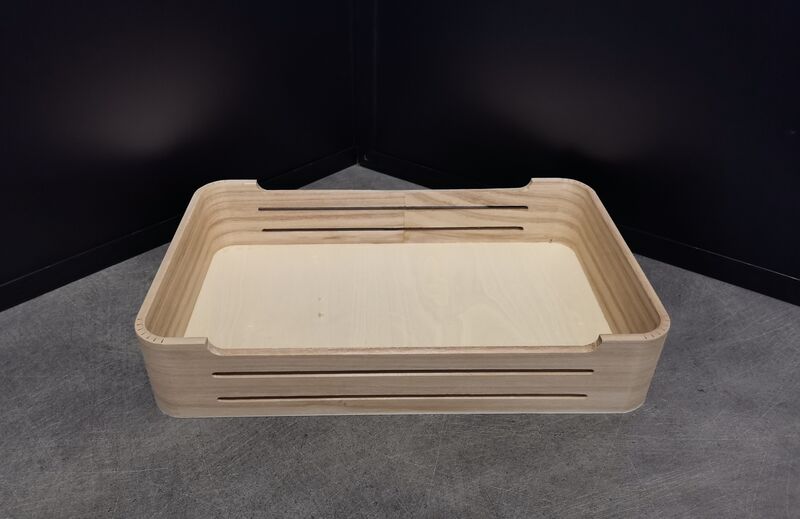corbeille en bois 35x21x7cm=5.50€