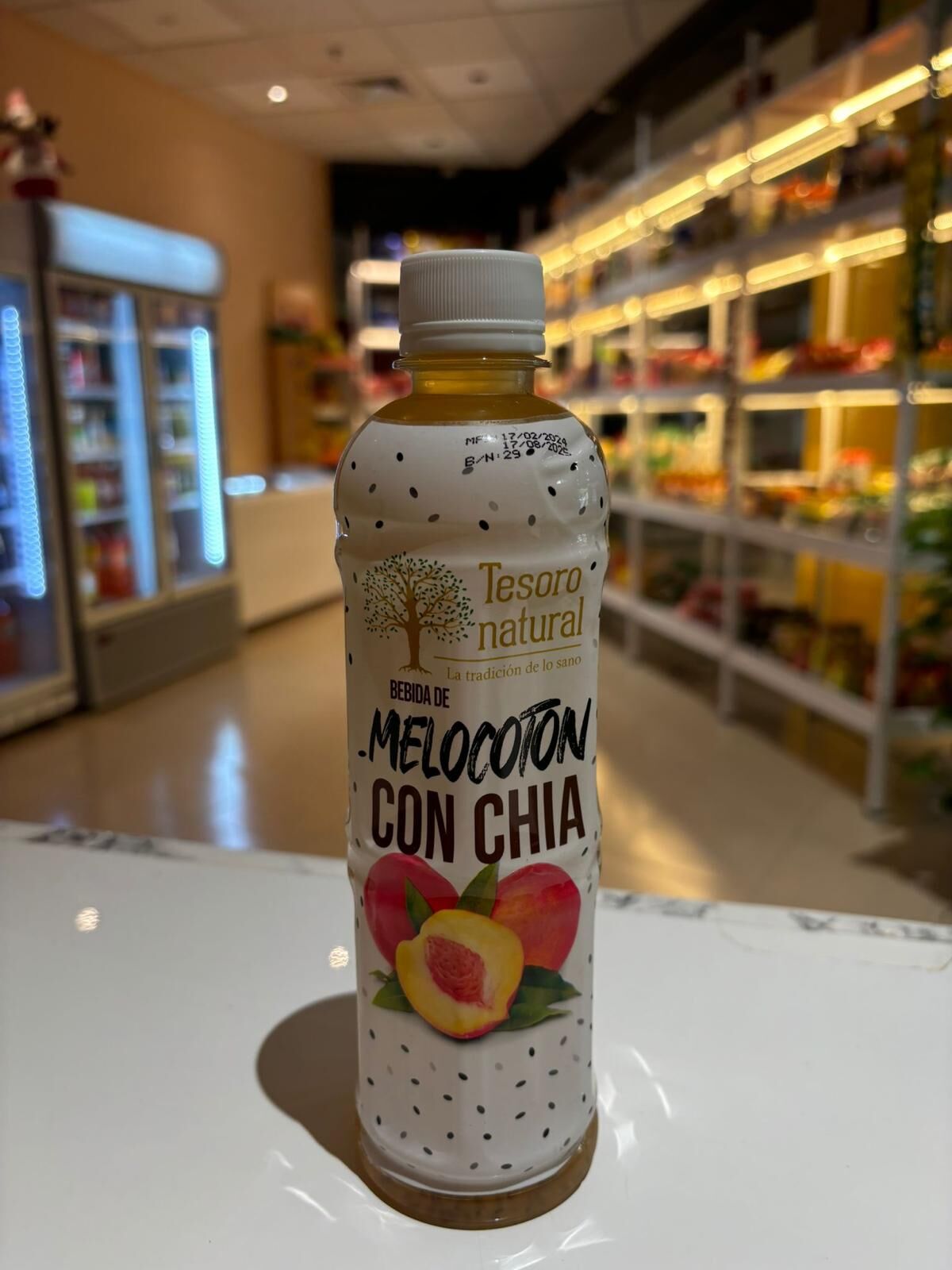 MELOCOTÓN CON CHÍA