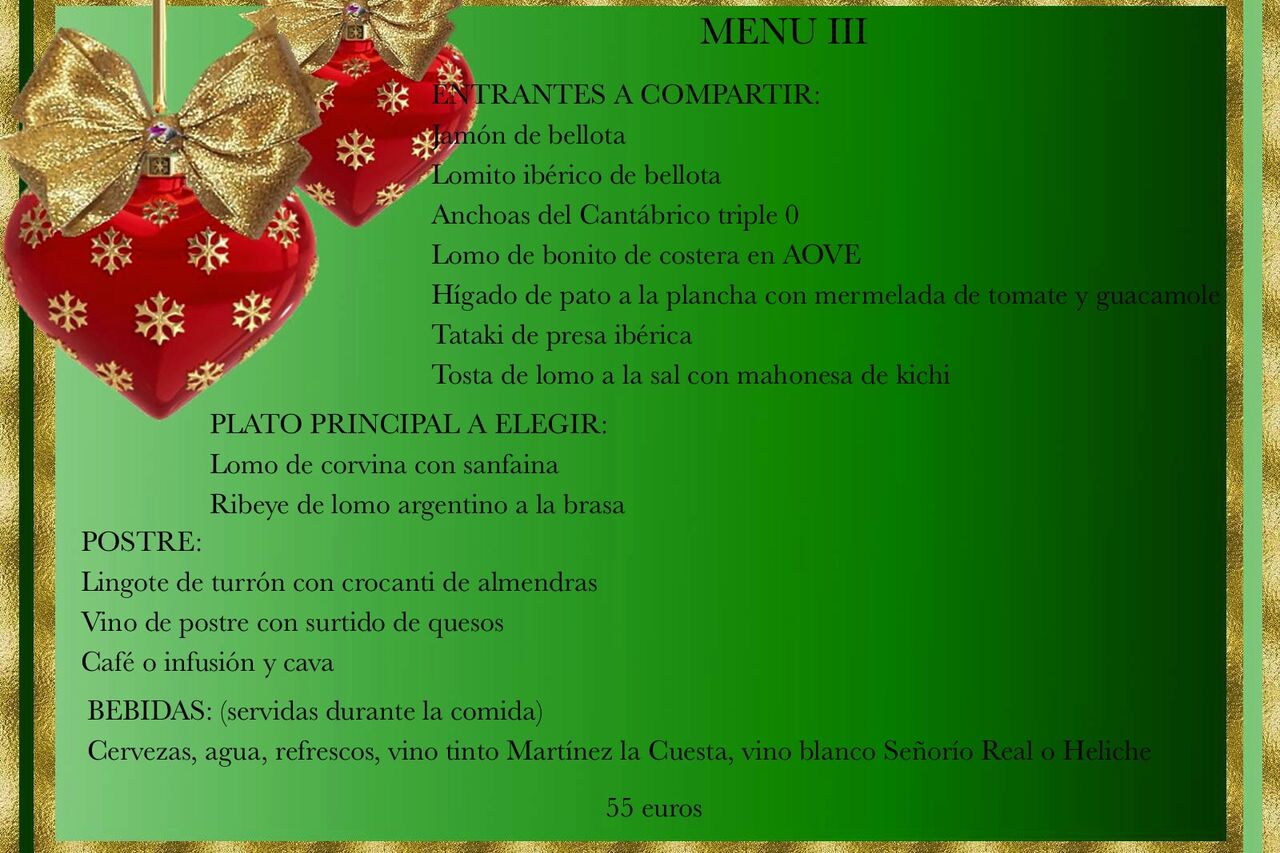 MENUS DE NAVIDAD