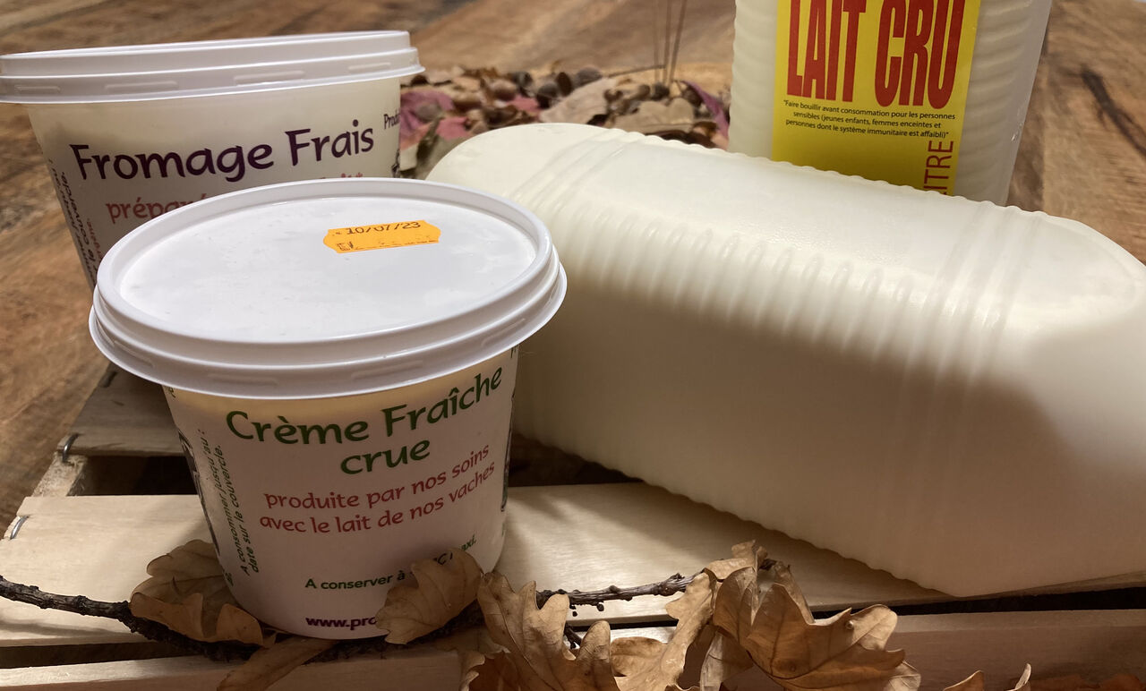 Fromage Frais, Crème fraiche et lait cru