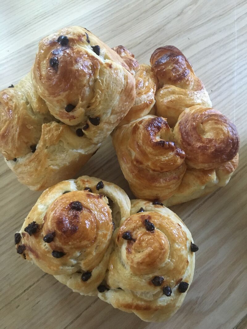 Brioche Feuilletée
nature 21€/KG
pépites chocolat 23€/KG
