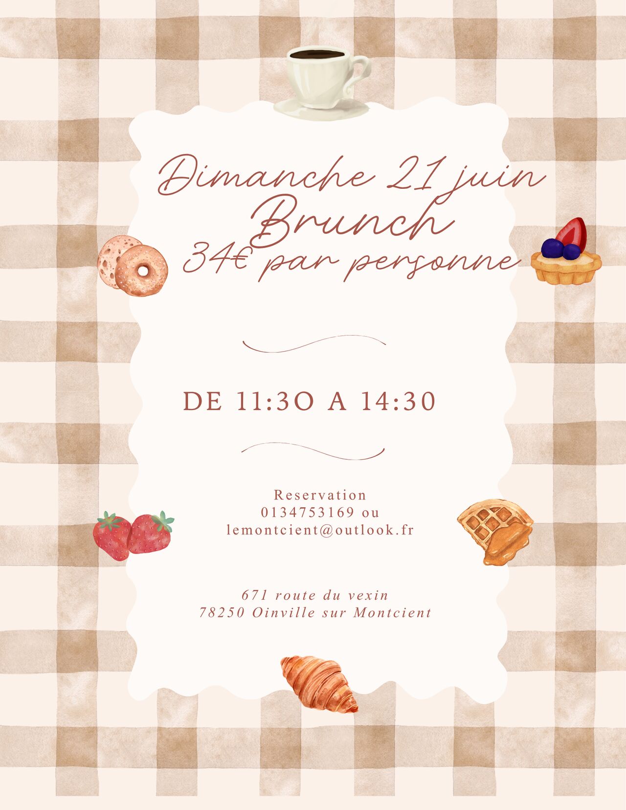 Brunch dimanche 21 juin