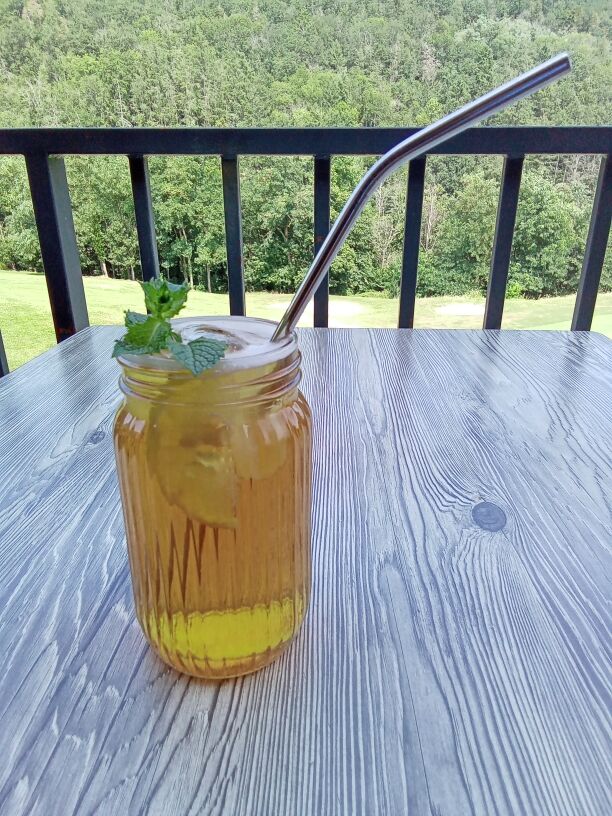 Thé glacé en terrasse
