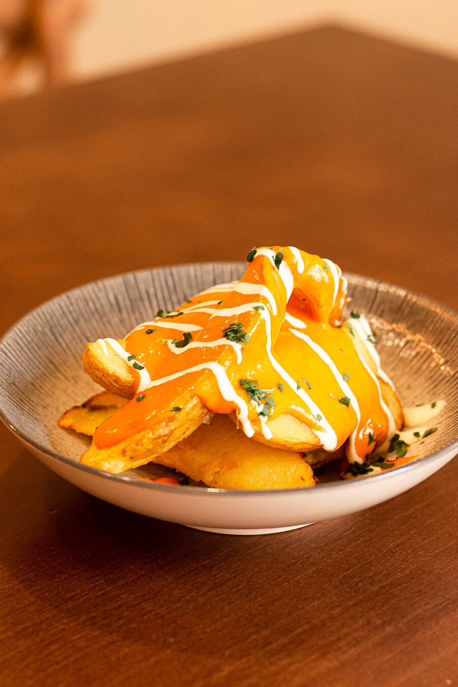 Bravas de Columela con salsa casera y alioli 