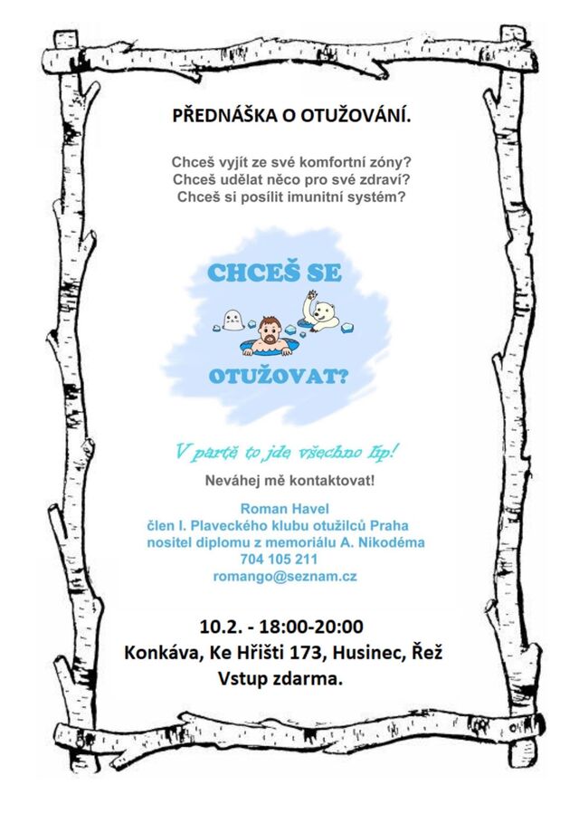 Přednáška - otužování 