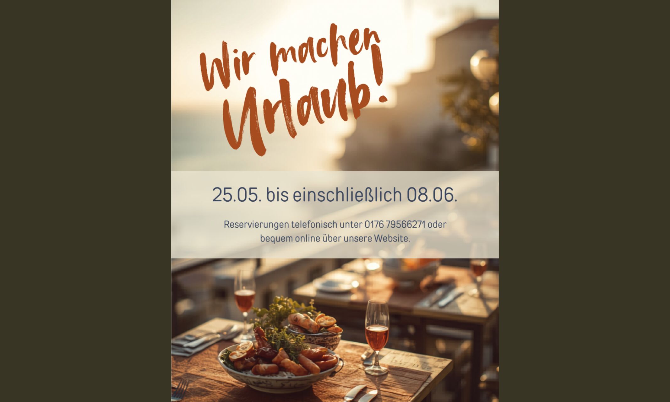 Wir machen Urlaub