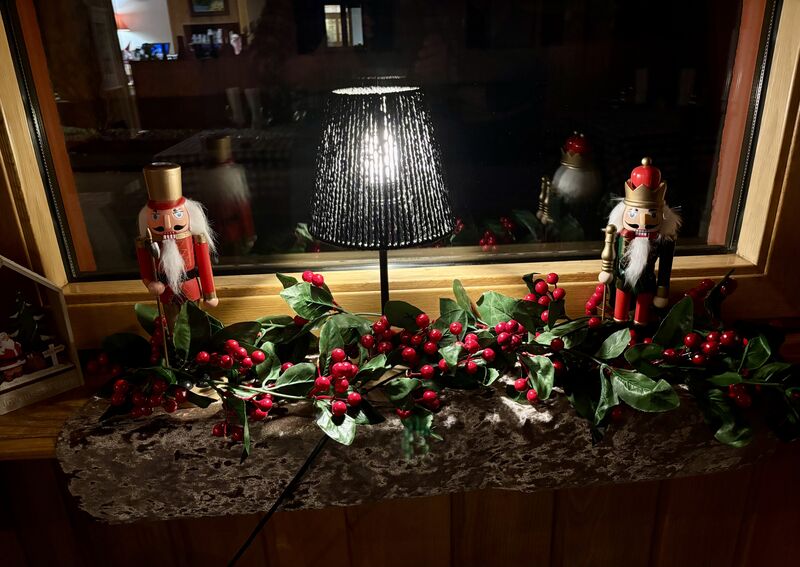 Ambiance de Noël au restaurant