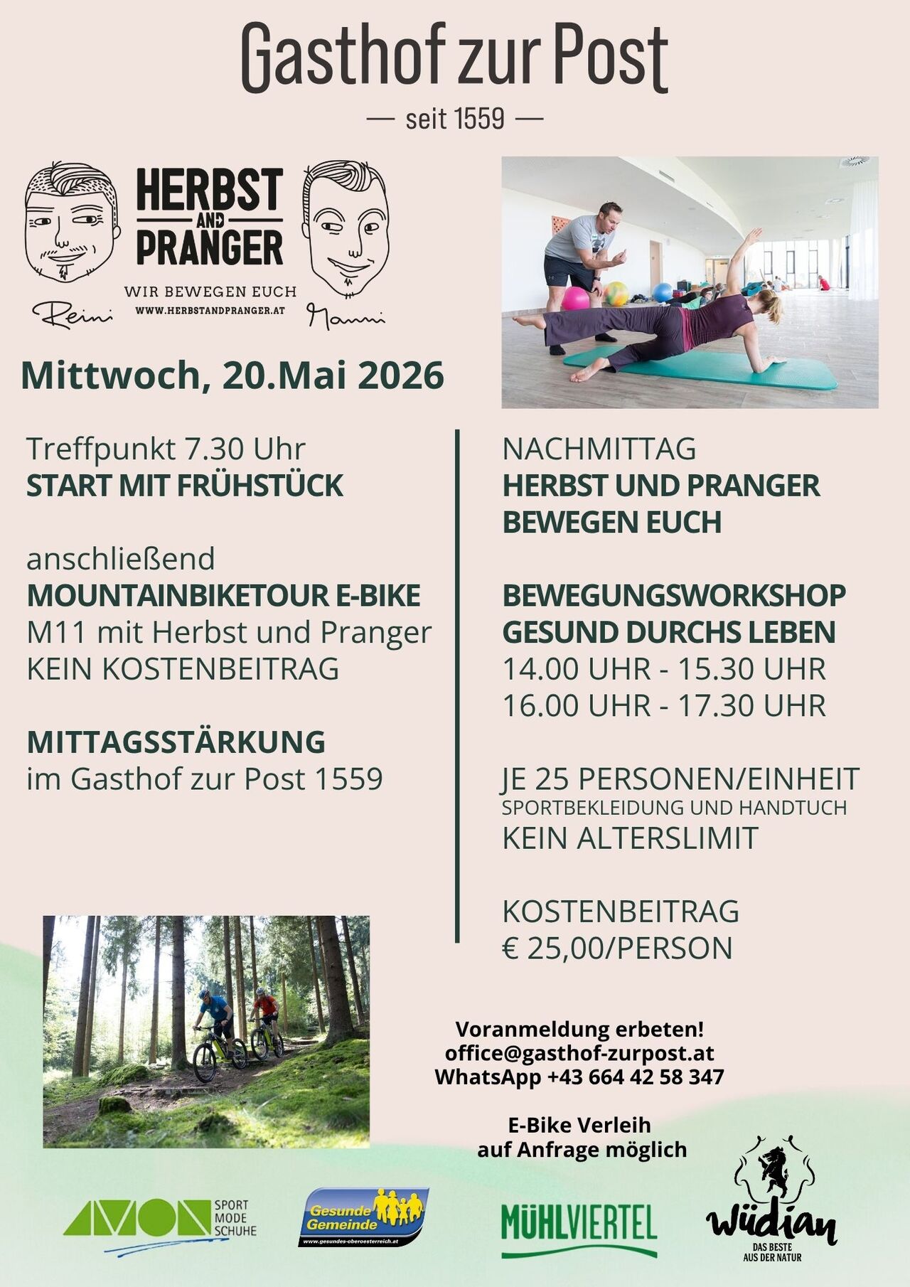 20.05.2026 Workshops mit Herbst & Pranger