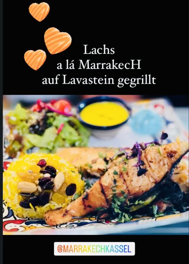 Gegrillter Lachs vom Lavastein
