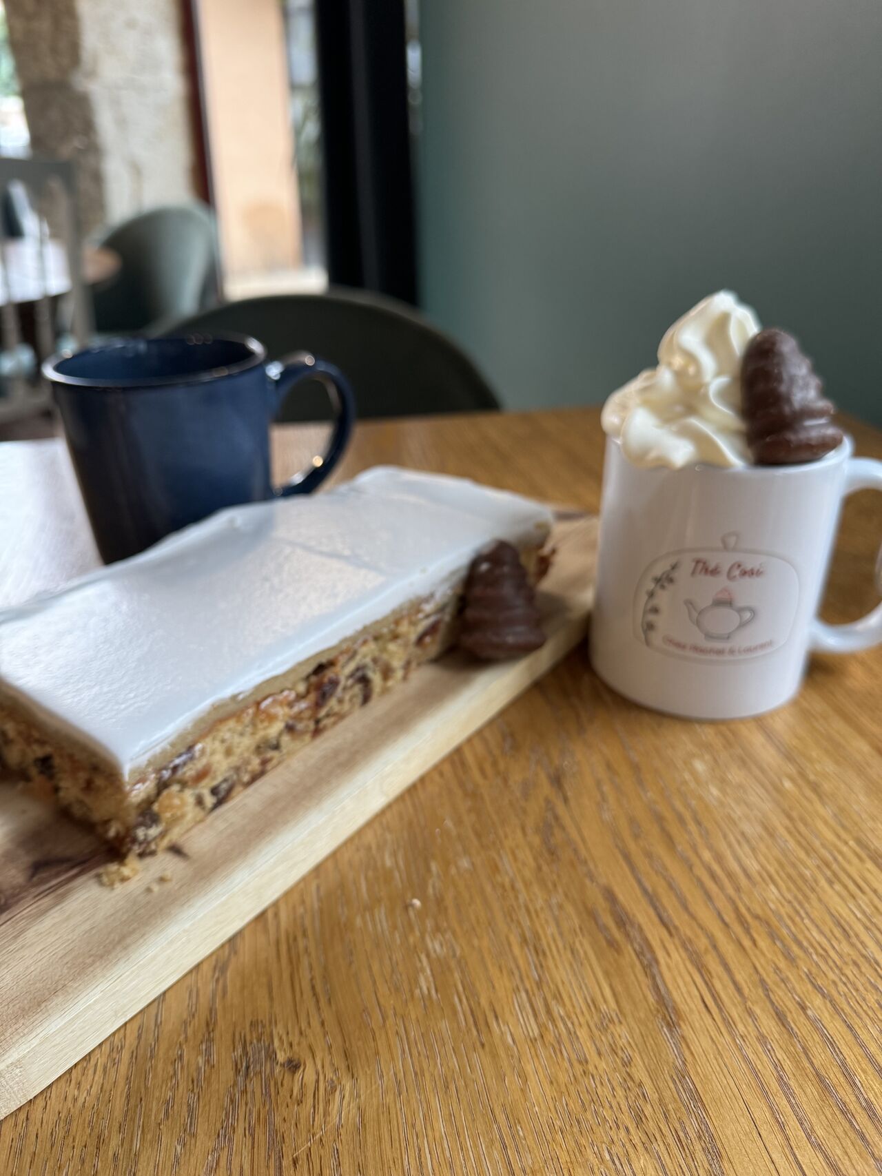 Christmas cake et chocolat viennois