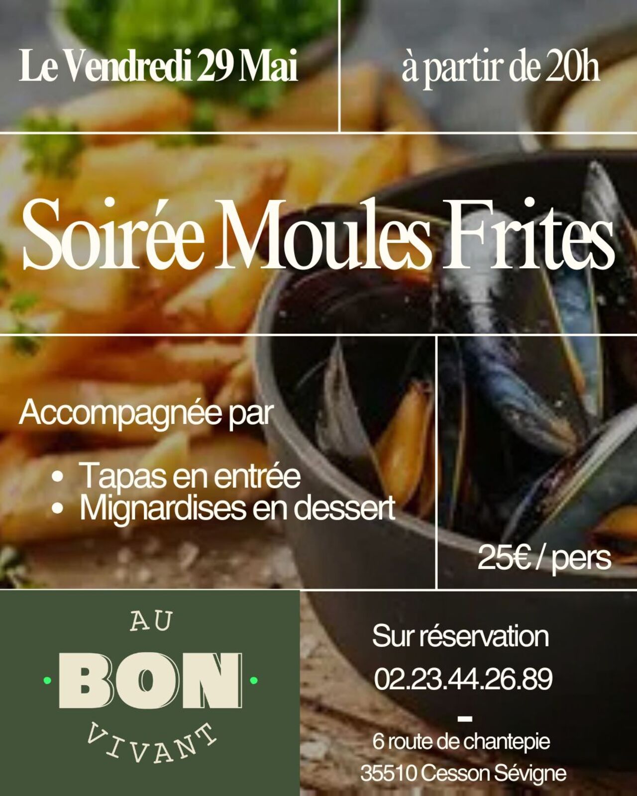 Soirée Moules /frites