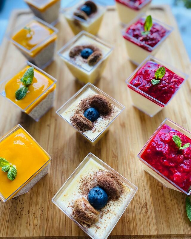 Panna cotta / tiramisu / deser chia