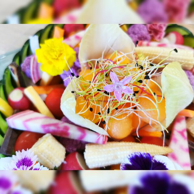 zoom sur la jardinière de légumes