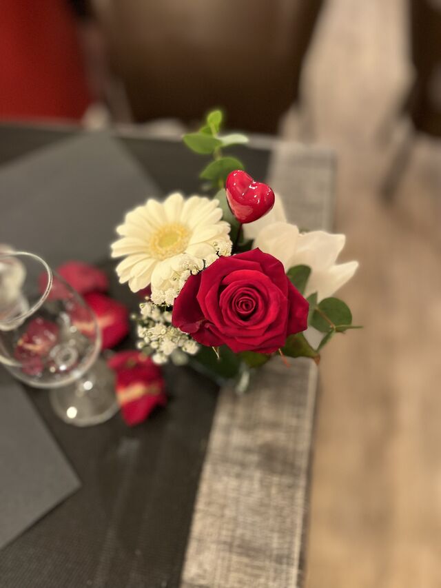 Composition florale réalisée par les floralies 