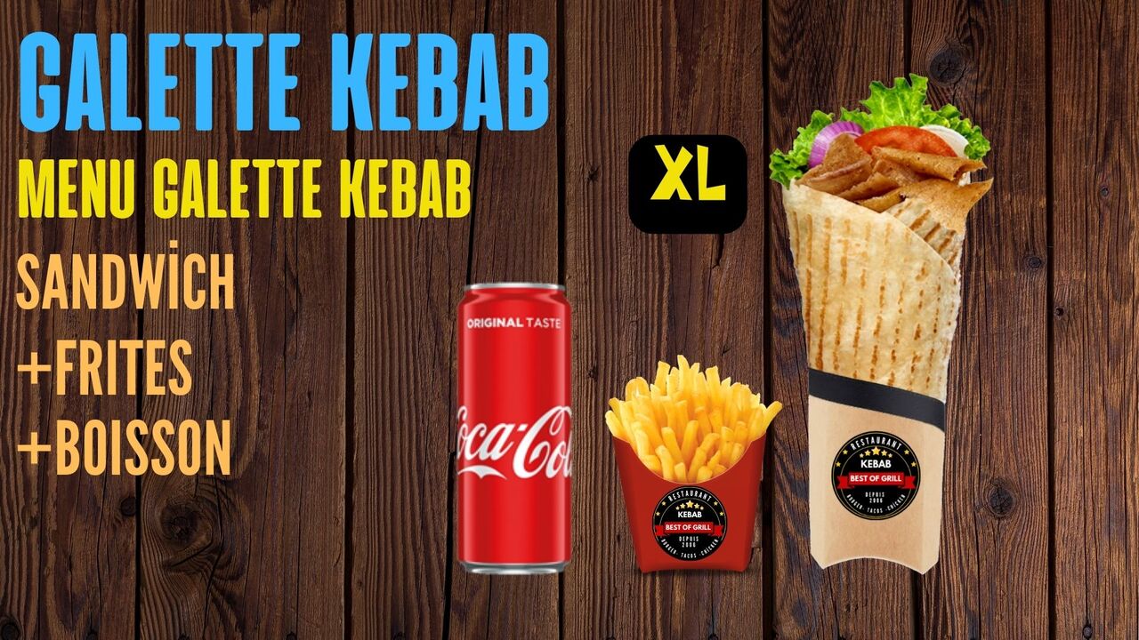 MENU GALETTE KEBAB XL