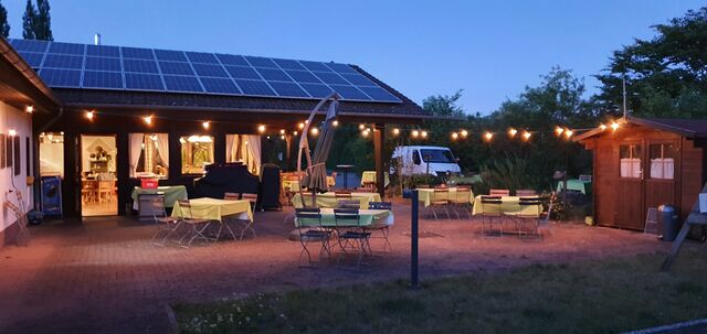Abendstimmung im Biergarten