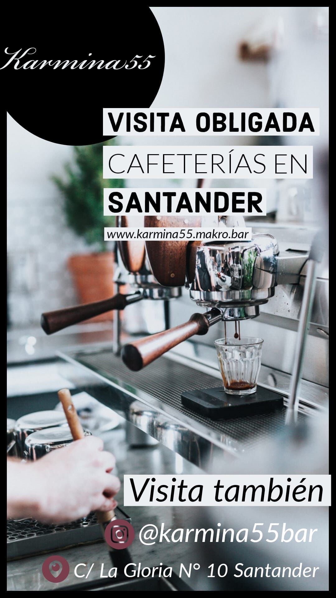 Contamos con uno de los mejores café
de la region ! Es imposible que pares en Karmina55