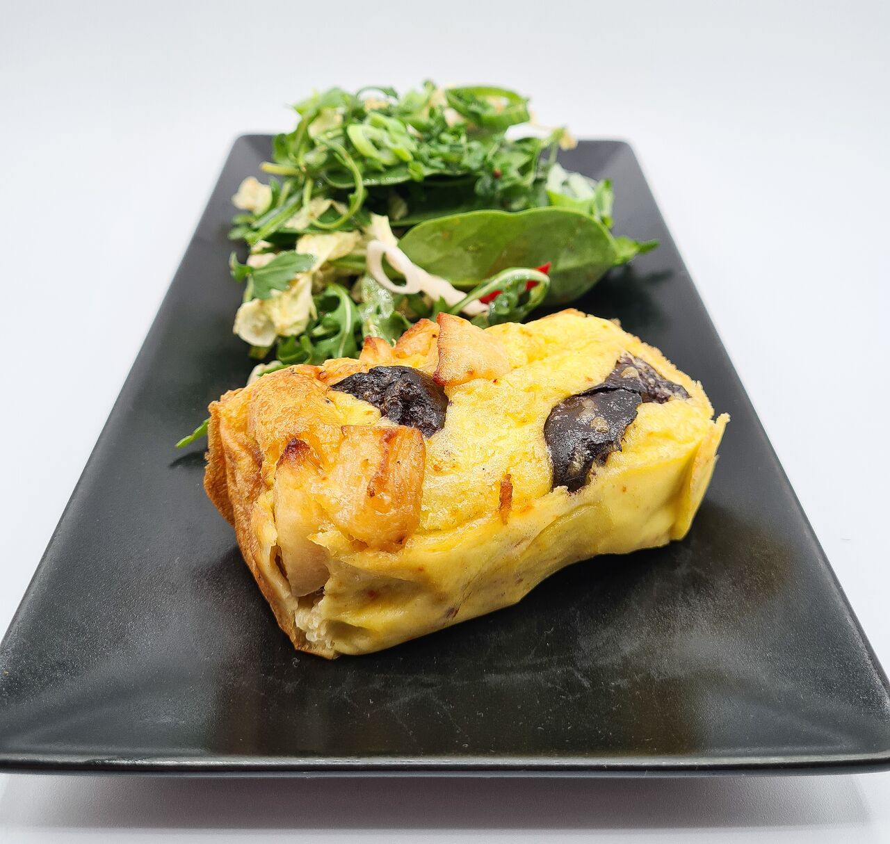 Clafoutis de boudin noir et pommes (Entrée du jour)