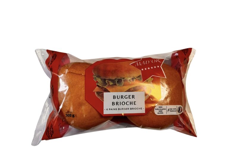 Le Brioche 1 Paquet de 4 Burgers