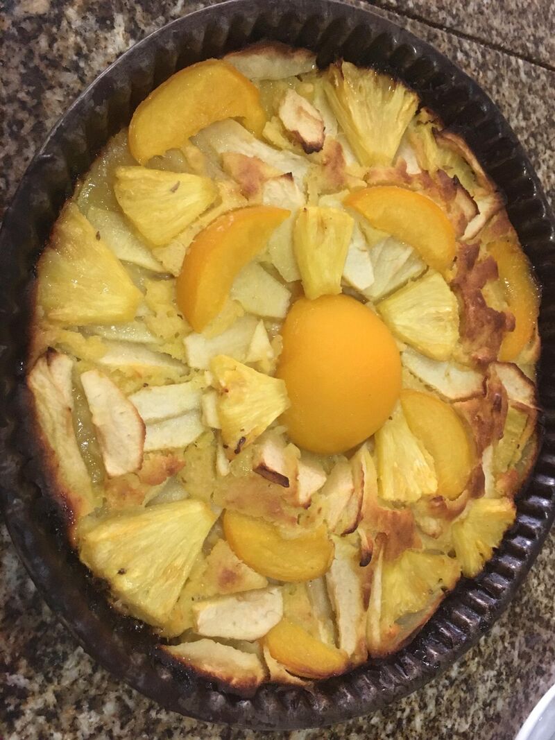 Tarte de frutas caseira