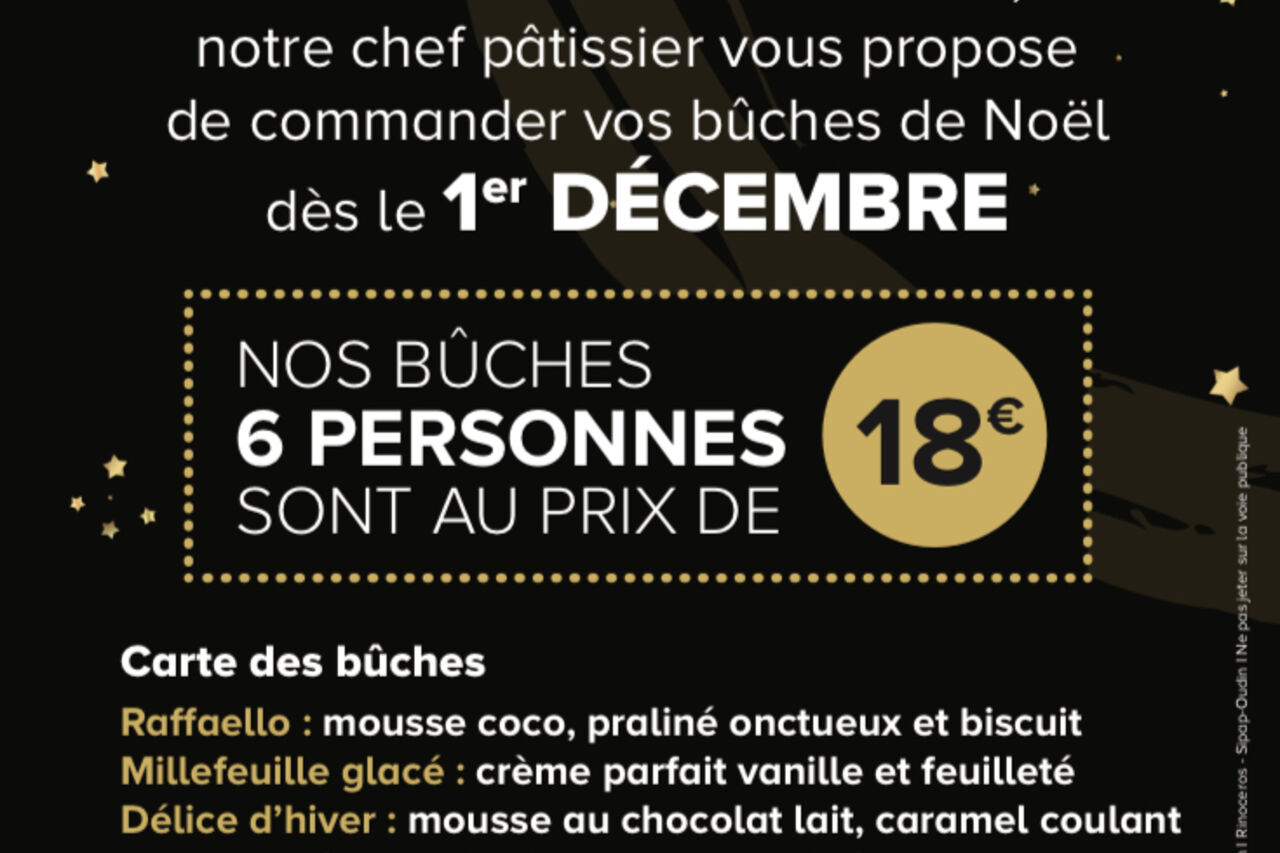 Les bûches de Noël sont arrivées!!