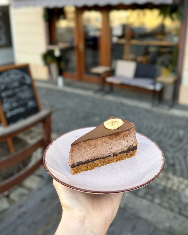 Čoko-banán cheesecake