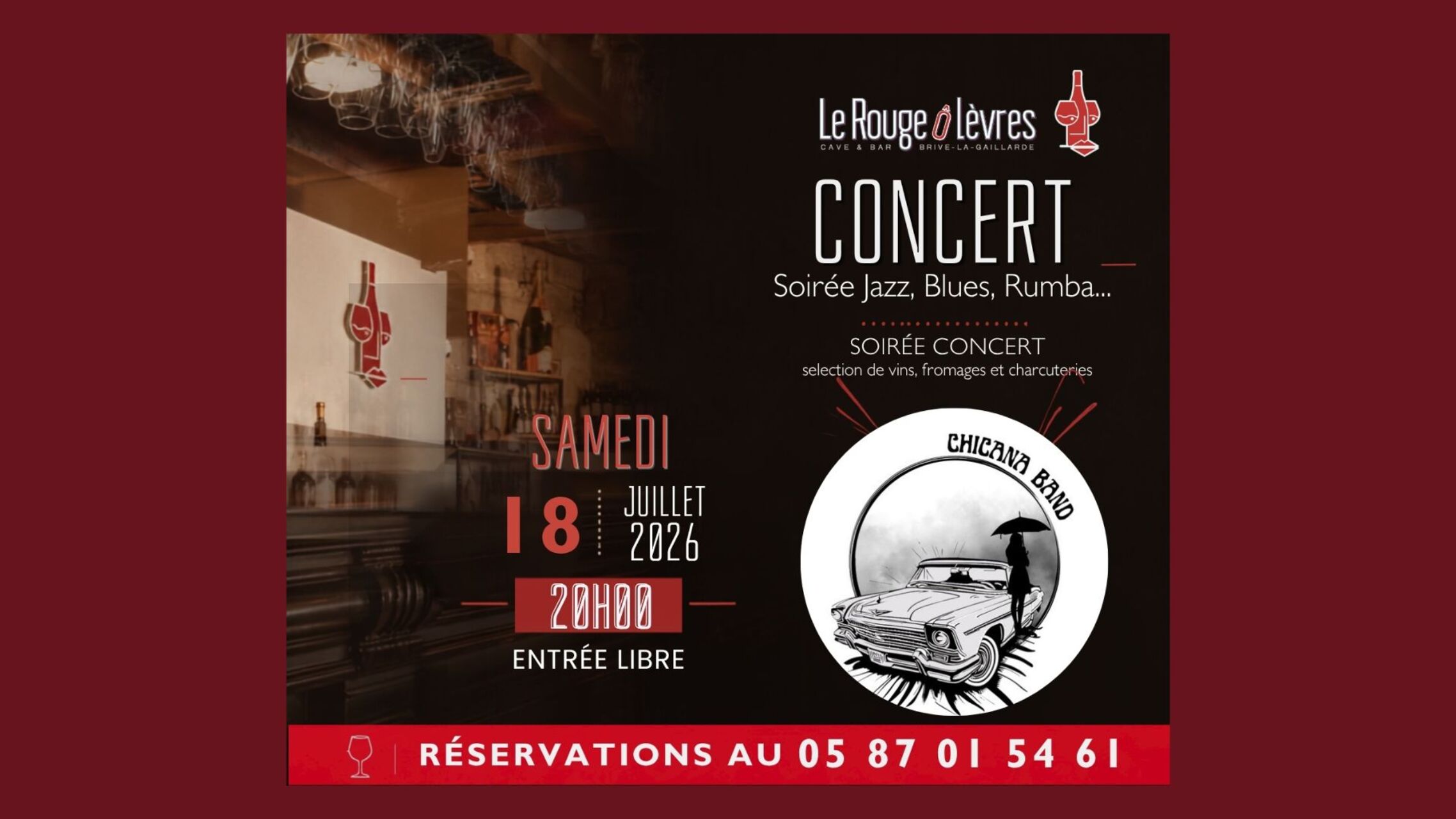 Samedi 18 Juillet - Concert Chicana Band