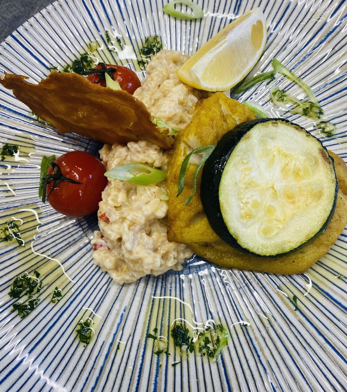 Filet de flétan au curry