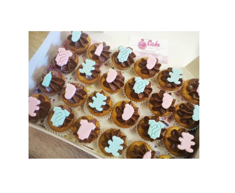 Mini-cupcakes baby shower