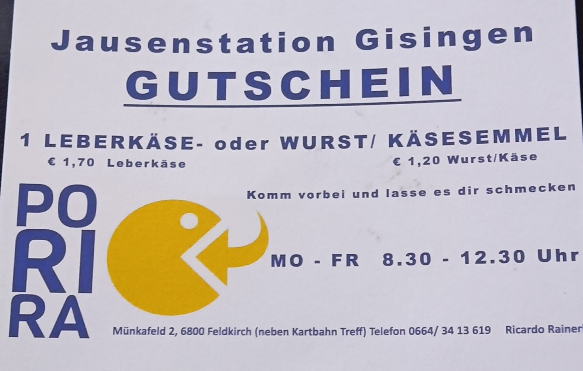 Gutschein Preisermäßigung
