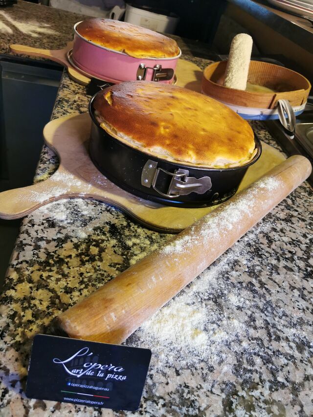 Préparation tarte aux fromages maison 