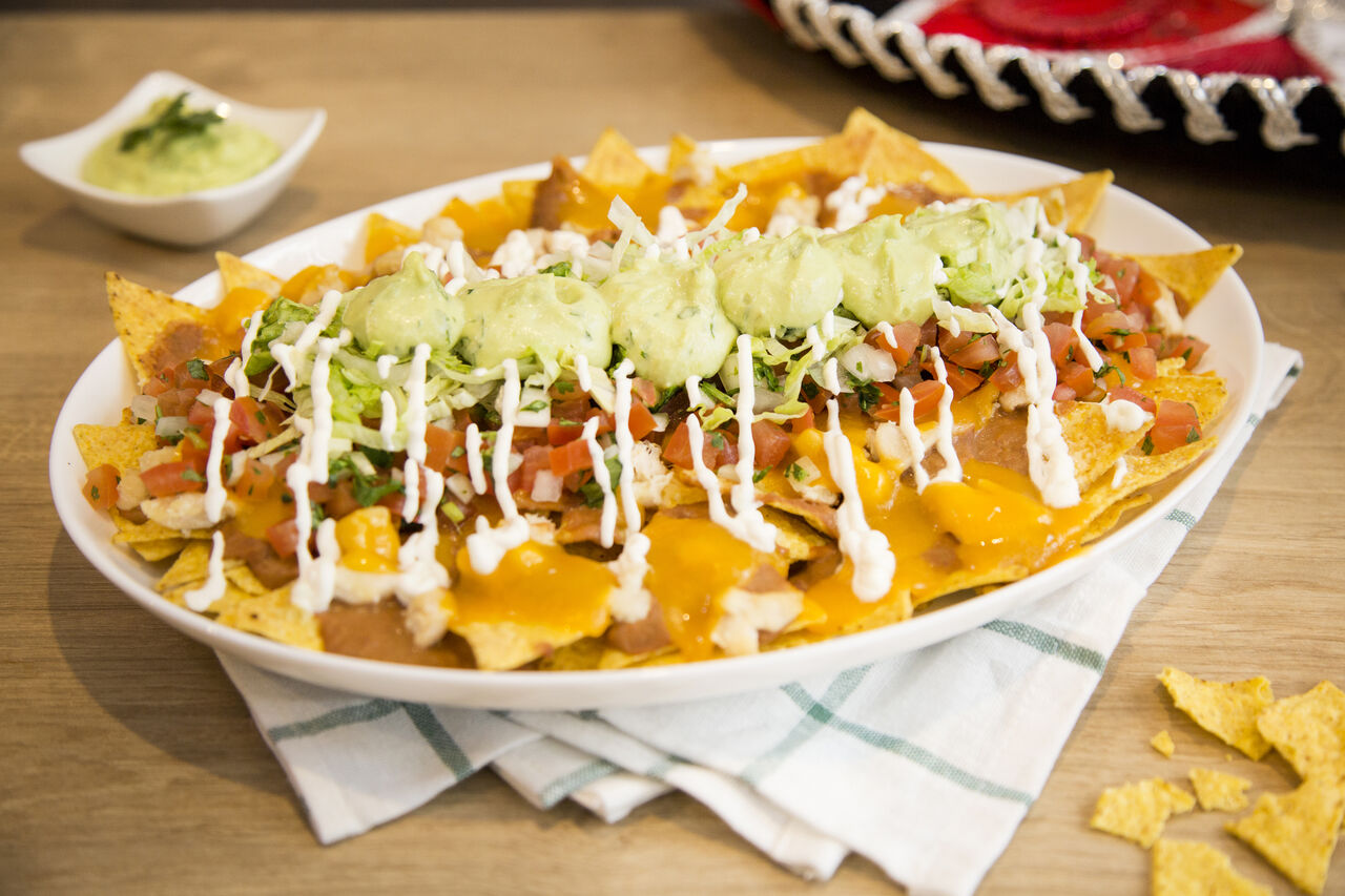 Nachos con queso