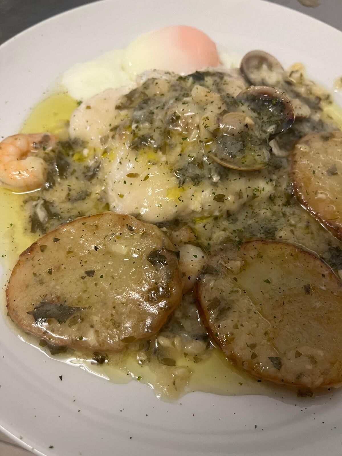 Merluza en salsa verde