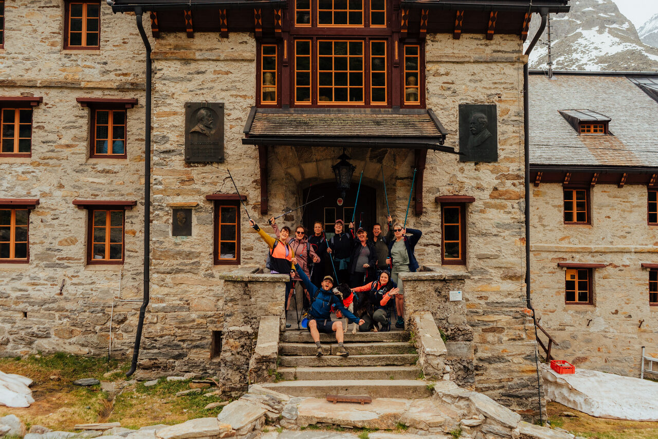 Clémentine et Leroy ont aidé à guider les groupes