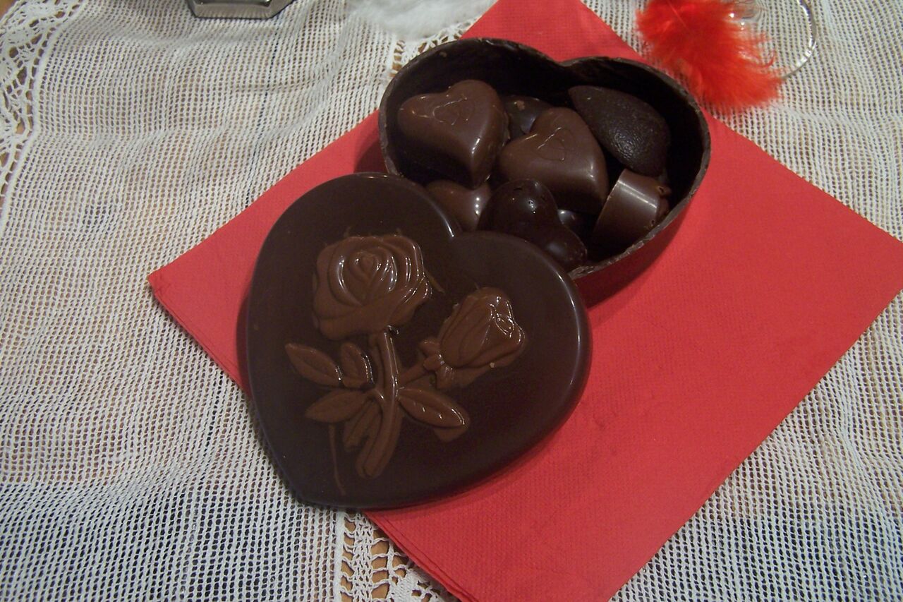 Boite cœur chocolat