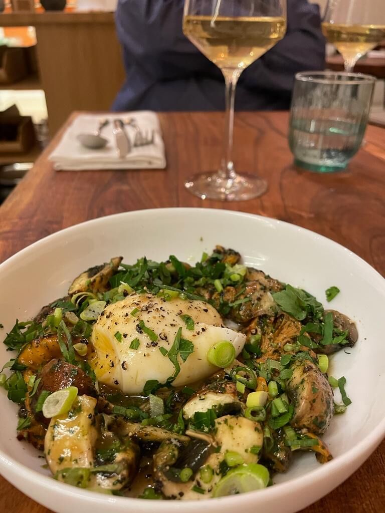 OEUF MOLLET ET CHAMPIGNONS