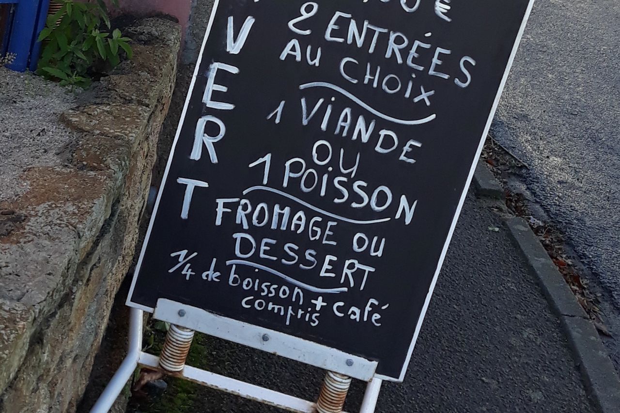Menu ouvriers a 12€ tout compris
